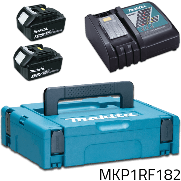 Makita MKP1RF182 (197952-5) 18V Power Source Kit / Battery & Charger Set LXT (3.0Ah) - KHM Megatools Corp. Makita MKP1RF182 (197952-5) 18V Power Source Kit / Battery & Charger Set LXT (3.0Ah) - KHM Megatools Corp.