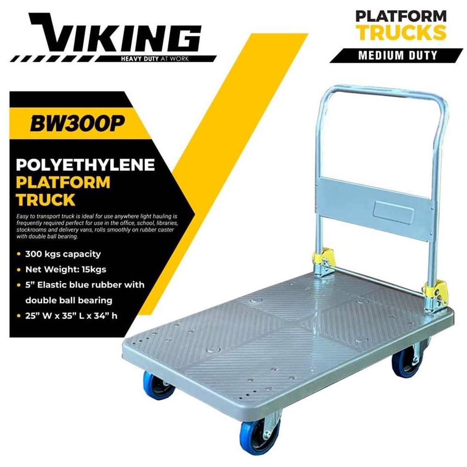 Viking BW 300P Polyethylene Platform Trolley / Truck (300kgs) - KHM Megatools Corp.