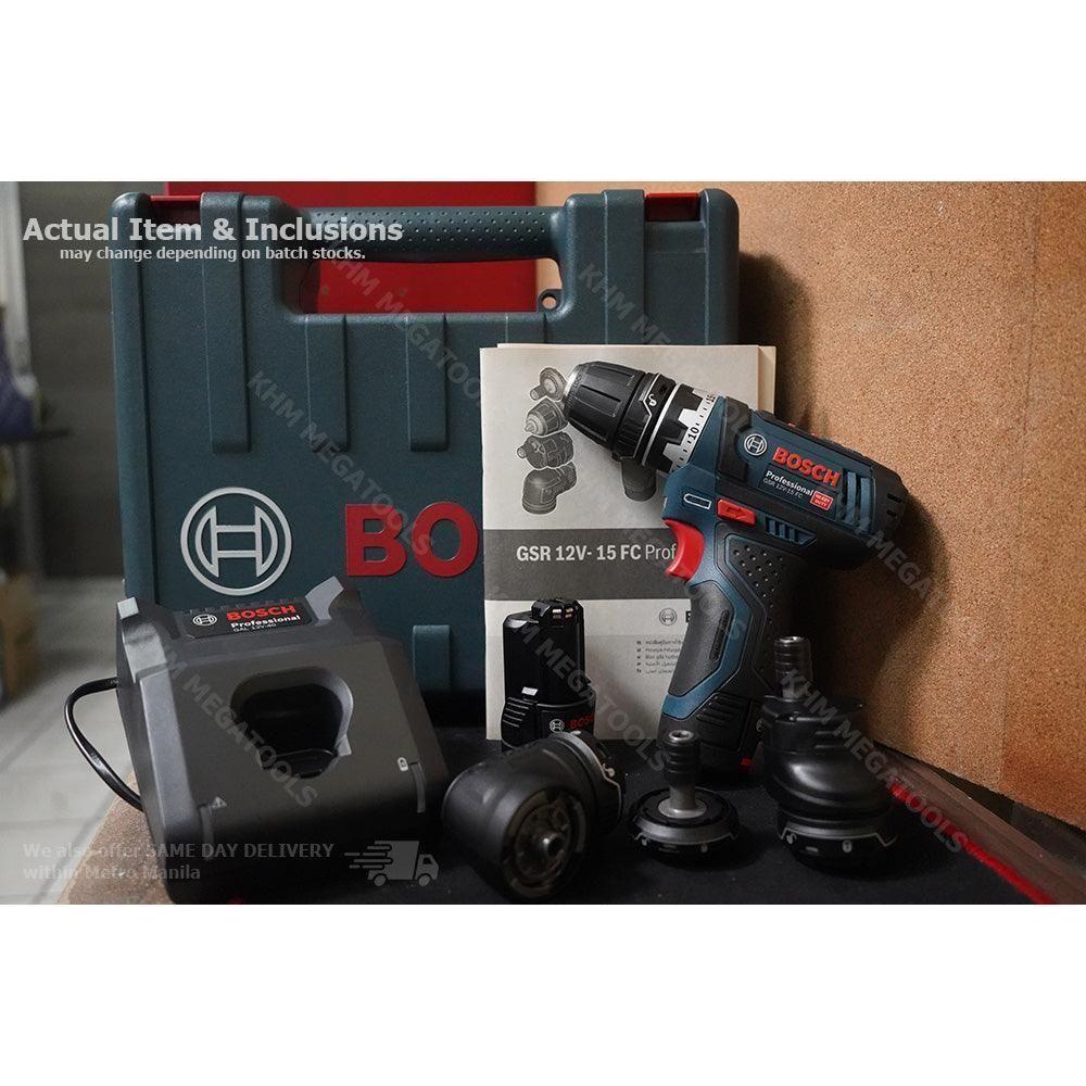 Bosch GSR 12V-15 FC Cordless Drill / Driver FlexiClick (5-in-1) 12V - KHM Megatools Corp. Bosch GSR 12V-15 FC Cordless Drill / Driver FlexiClick (5-in-1) 12V - KHM Megatools Corp.