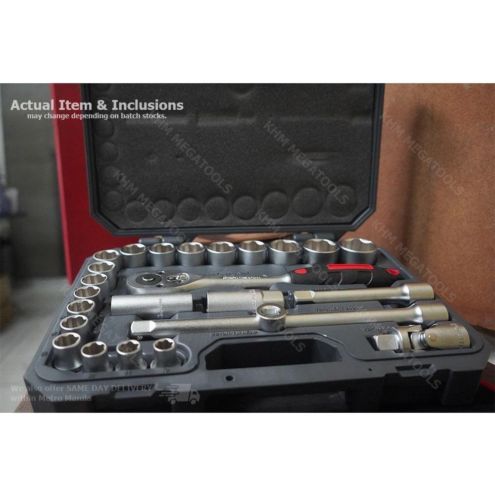 Crescent CTK25NEU 25 Piece 1/2" Drive Mechanics Socket Wrench Set - KHM Megatools Corp. Crescent CTK25NEU 25 Piece 1/2" Drive Mechanics Socket Wrench Set - KHM Megatools Corp.