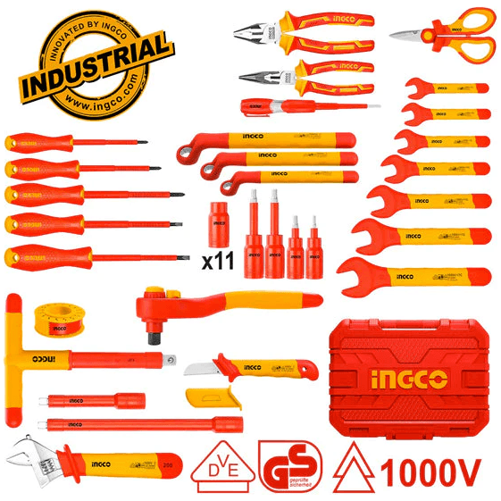 Ingco HKITH4101 41pcs Insulated Hand Tools Set 1000V - KHM Megatools Corp.