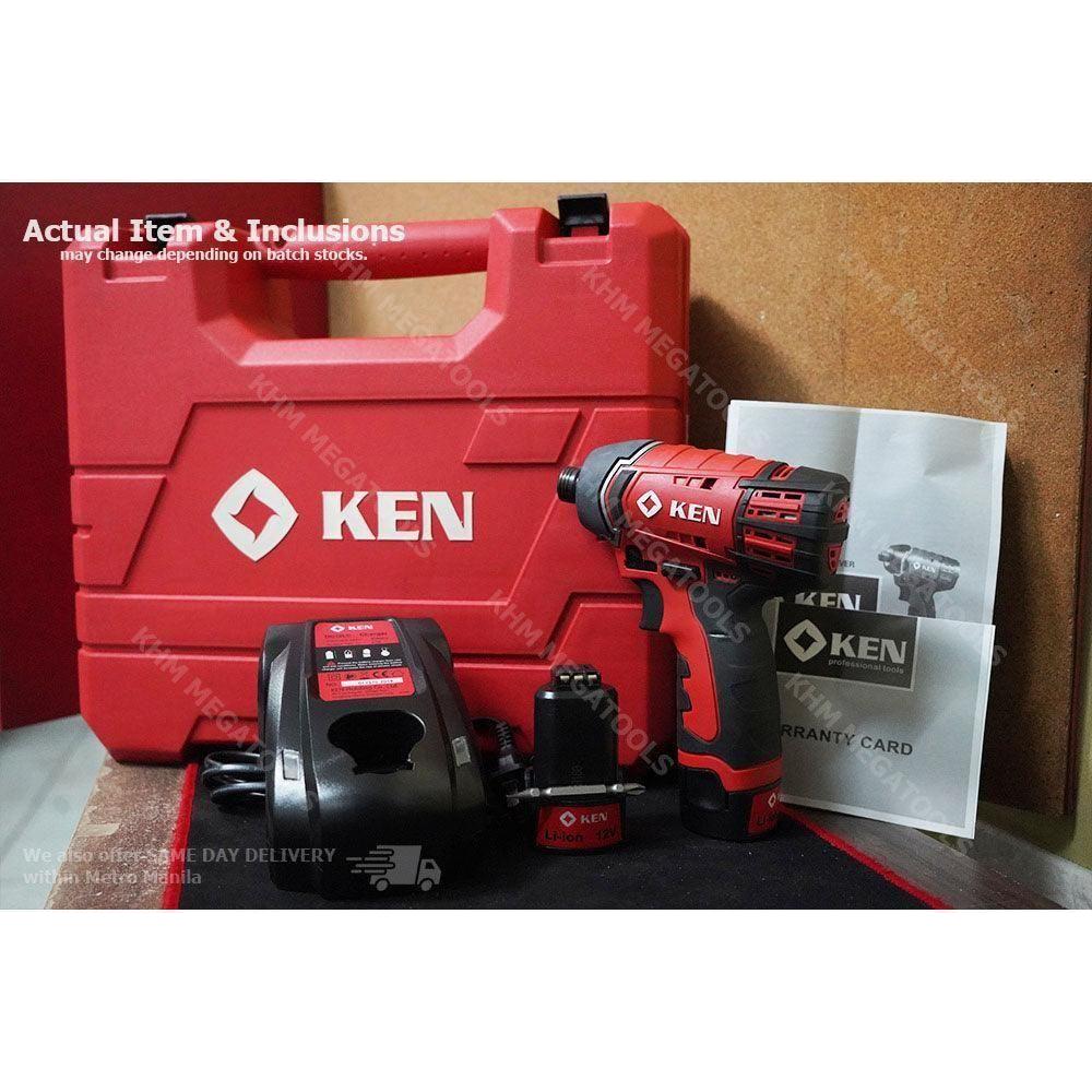 Ken BL6412D 12V Cordless Impact Driver Set - KHM Megatools Corp. Ken BL6412D 12V Cordless Impact Driver Set - KHM Megatools Corp.