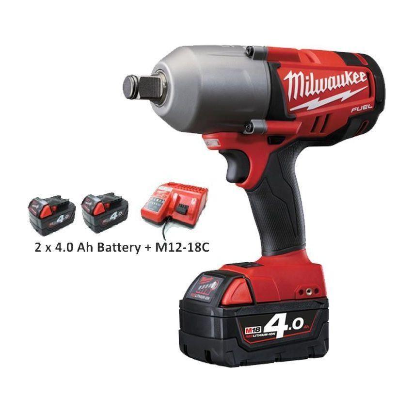 Milwaukee M18CHIWF34-402C "Fuel" Cordless Impact Wrench - Goldpeak Tools PH Milwaukee Milwaukee M18CHIWF34-402C "Fuel" Cordless Impact Wrench - Goldpeak Tools PH Milwaukee