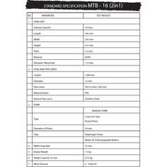 Golden Agin Swan MTB-16 2in1 Manual / Battery Knapsack Sprayer 16L - KHM Megatools Corp.