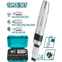 Total THIDS1301 13pcs Impact Driver Set - KHM Megatools Corp. Total THIDS1301 13pcs Impact Driver Set - KHM Megatools Corp.
