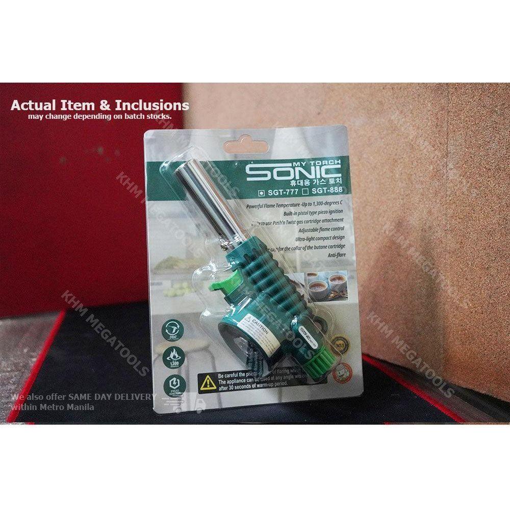 Sonic SGT-777 One Touch Butane Gas Torch (Butane Powered) - KHM Megatools Corp. Sonic SGT-777 One Touch Butane Gas Torch (Butane Powered) - KHM Megatools Corp.