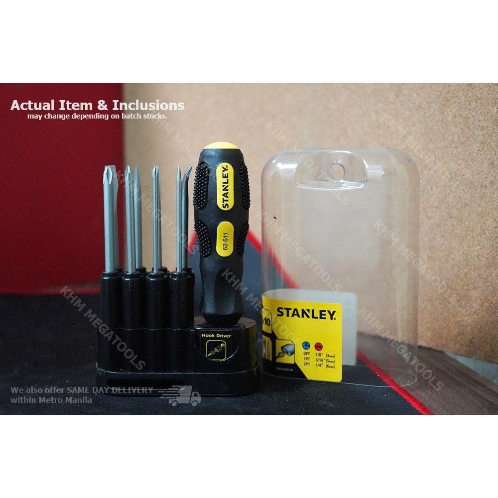 Stanley 62-511 9-Way Interchangeable Cushion Grip Screwdriver - KHM Megatools Corp. Stanley 62-511 9-Way Interchangeable Cushion Grip Screwdriver - KHM Megatools Corp.