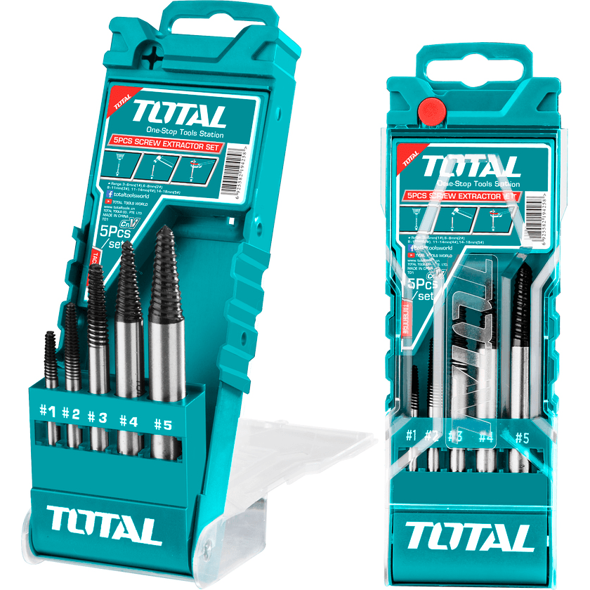 Total TACSE0056 Screw Extractor 5pcs | Total by KHM Megatools Corp. Total TACSE0056 Screw Extractor 5pcs | Total by KHM Megatools Corp.