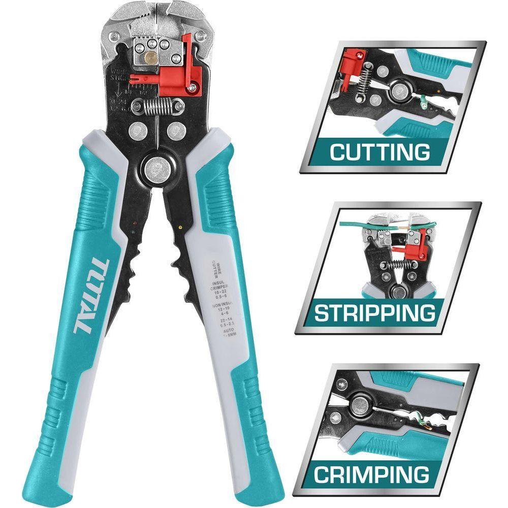 Total THT15246 Automatic Wire Stripper 210mm - KHM Megatools Corp. Total THT15246 Automatic Wire Stripper 210mm - KHM Megatools Corp.