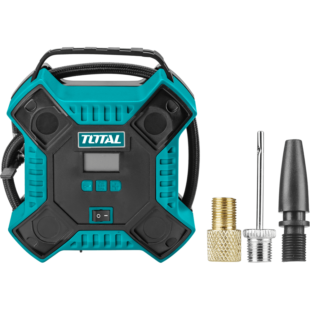 Total TTAC1601 12V Auto Air Compressor (160psi) | Total by KHM Megatools Corp. Total TTAC1601 12V Auto Air Compressor (160psi) | Total by KHM Megatools Corp.