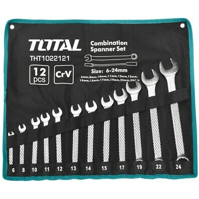 Total THT1022121 Combination Wrench Set 6-24mm | Total by KHM Megatools Corp.