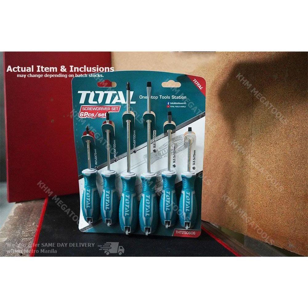 Total THT250606 6pcs Screwdriver Set - KHM Megatools Corp. Total THT250606 6pcs Screwdriver Set - KHM Megatools Corp.