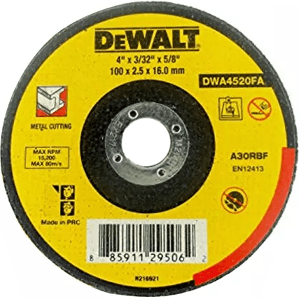 Dewalt DWA4520FA Cut Off Wheel 4" for Metal - KHM Megatools Corp.
