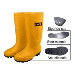 Ingco SSH092S1P Rain Boots PVC/ Nitrile with Steel Toe (Bota) - KHM Megatools Corp.