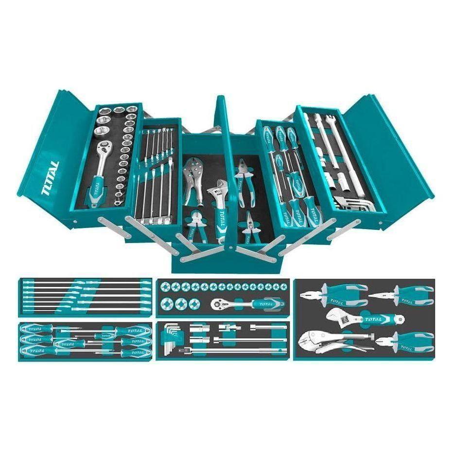 Total THTCS12591 50pcs Hand Tools Set with Tool Box | Total by KHM Megatools Corp.