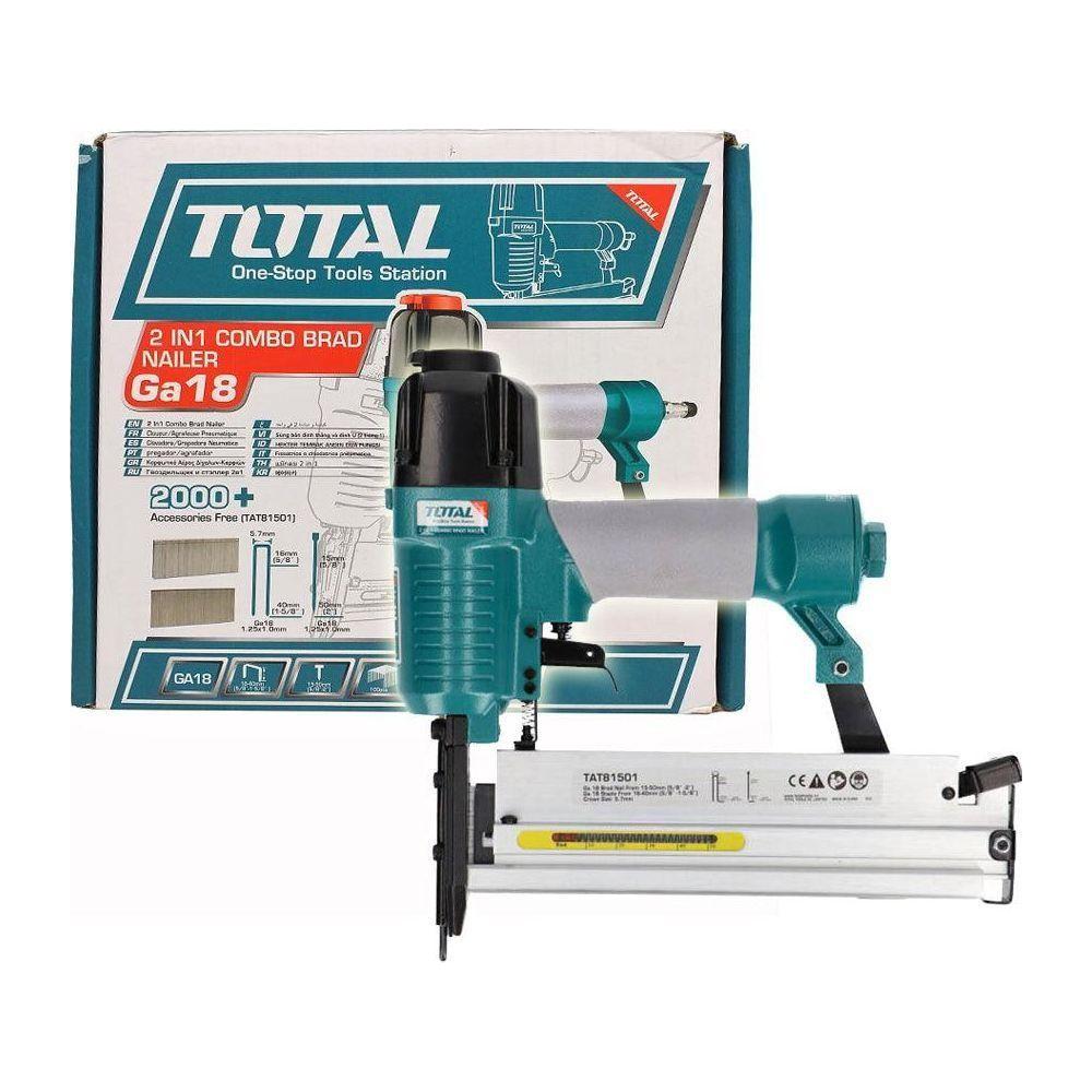 Total TAT81501 2in1 Combo Pneumatic Brad Nailer & Stapler | Total by KHM Megatools Corp. Total TAT81501 2in1 Combo Pneumatic Brad Nailer & Stapler | Total by KHM Megatools Corp.