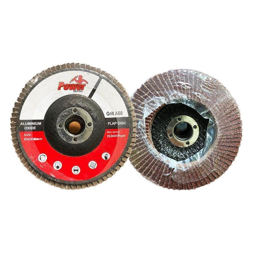 Power Flap Disc Aluminum Oxide 4" - KHM Megatools Corp.