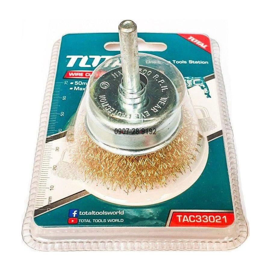 Total Cup Wire Brush with Shank for Drill | Total by KHM Megatools Corp.