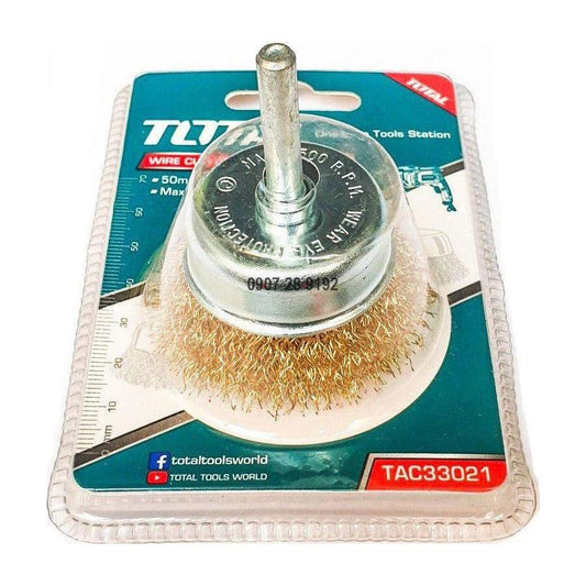 Total Cup Wire Brush with Shank for Drill | Total by KHM Megatools Corp.