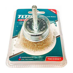 Total Cup Wire Brush with Shank for Drill | Total by KHM Megatools Corp.