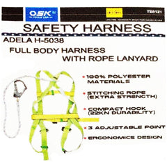 OSK TE5121 Full Body Safety Harness with Lanyard Big Hook - KHM Megatools Corp.