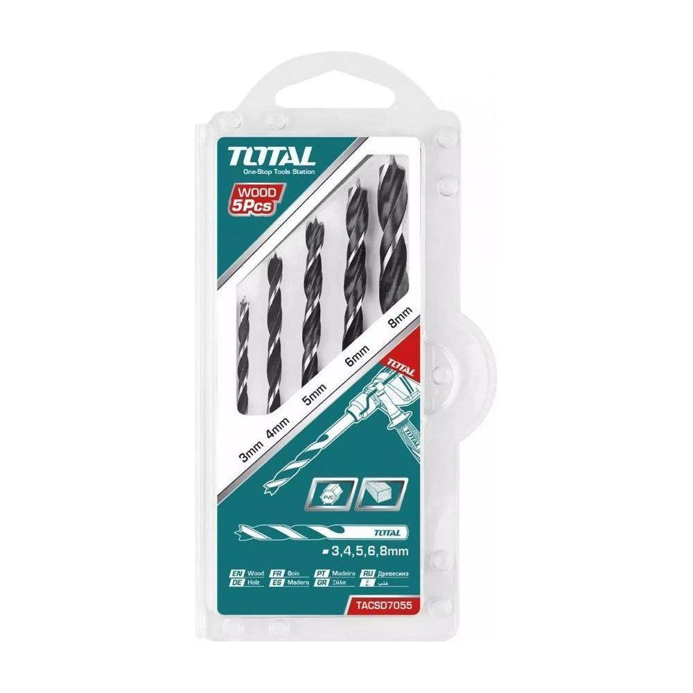 Total TACSD7055 5pcs Wood Drill Bit Set | Total by KHM Megatools Corp. Total TACSD7055 5pcs Wood Drill Bit Set | Total by KHM Megatools Corp.