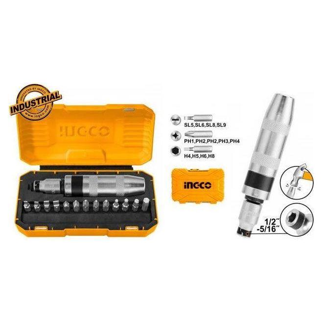Ingco HIDS1301 13pcs Impact Driver Set - KHM Megatools Corp. Ingco HIDS1301 13pcs Impact Driver Set - KHM Megatools Corp.