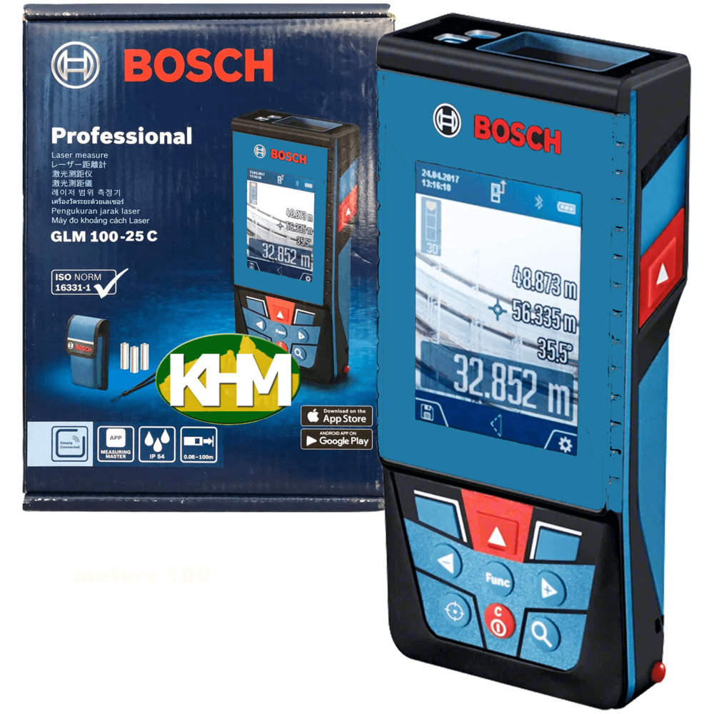 Bosch GLM 100-25 C Laser Rangefinder / Distance Measurer with Camera (100 meters Bosch GLM 100-25 C Laser Rangefinder / Distance Measurer with Camera (100 meters