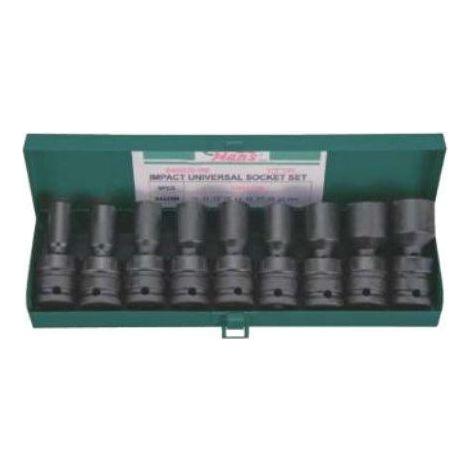 Hans 846020-9M 1/2" Dr. 9pcs Impact Socket Wrench Set 6pts | Hans by KHM Megatools Corp.