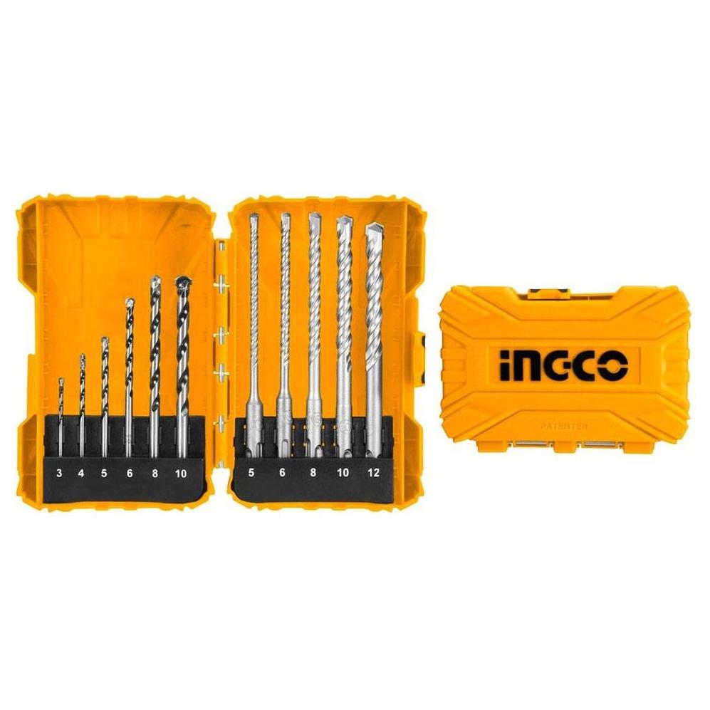Ingco AKDL31101 11pcs Concrete and SDS-plus Drill Bits Set - KHM Megatools Corp.