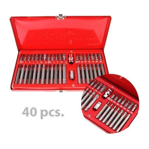 TBS-11026 40 pcs. Hexagonal Screw Bit Set (Long & Short with Socket) | Generic by KHM Megatools Corp. TBS-11026 40 pcs. Hexagonal Screw Bit Set (Long & Short with Socket) | Generic by KHM Megatools Corp.