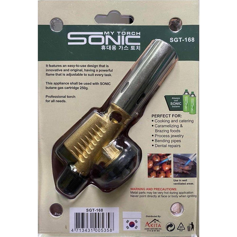 Sonic SGT-168 All Metal Gas Torch (Butane Powered) | Sonic by KHM Megatools Corp. Sonic SGT-168 All Metal Gas Torch (Butane Powered) | Sonic by KHM Megatools Corp.