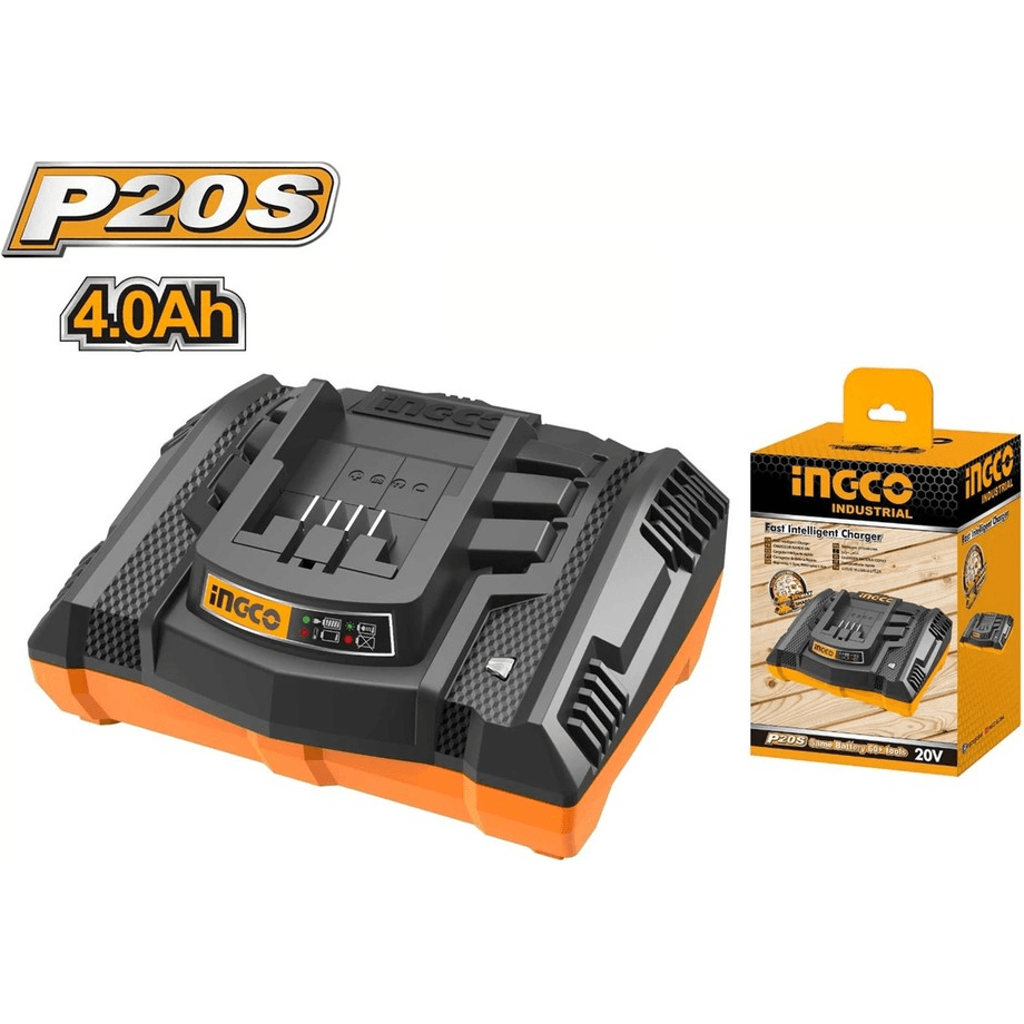 Ingco FCLI2003 20V Battery Charger 4A (P20S) - KHM Megatools Corp. Ingco FCLI2003 20V Battery Charger 4A (P20S) - KHM Megatools Corp.