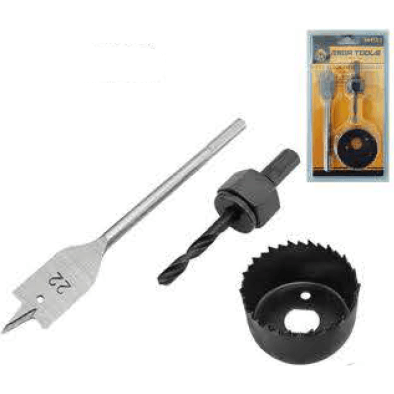 Megatools MHS03 3pcs Hole Saw Bit Set (Door Lock Installation Kit) - KHM Megatools Corp. Megatools MHS03 3pcs Hole Saw Bit Set (Door Lock Installation Kit) - KHM Megatools Corp.