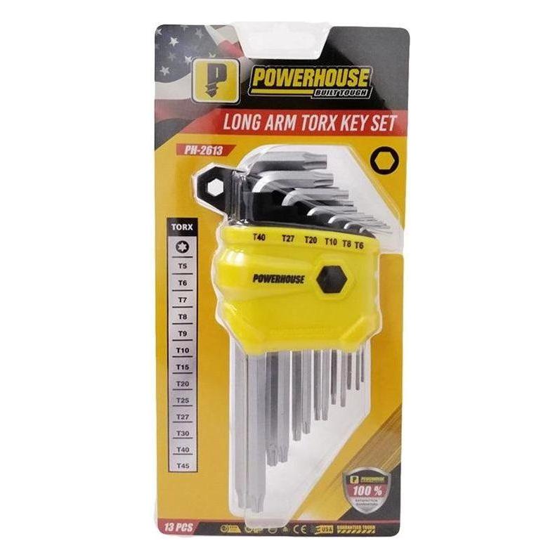 Powerhouse PH-2613 Torx Allen Wrench Set - Long Arm | Powerhouse by KHM Megatools Corp. Powerhouse PH-2613 Torx Allen Wrench Set - Long Arm | Powerhouse by KHM Megatools Corp.
