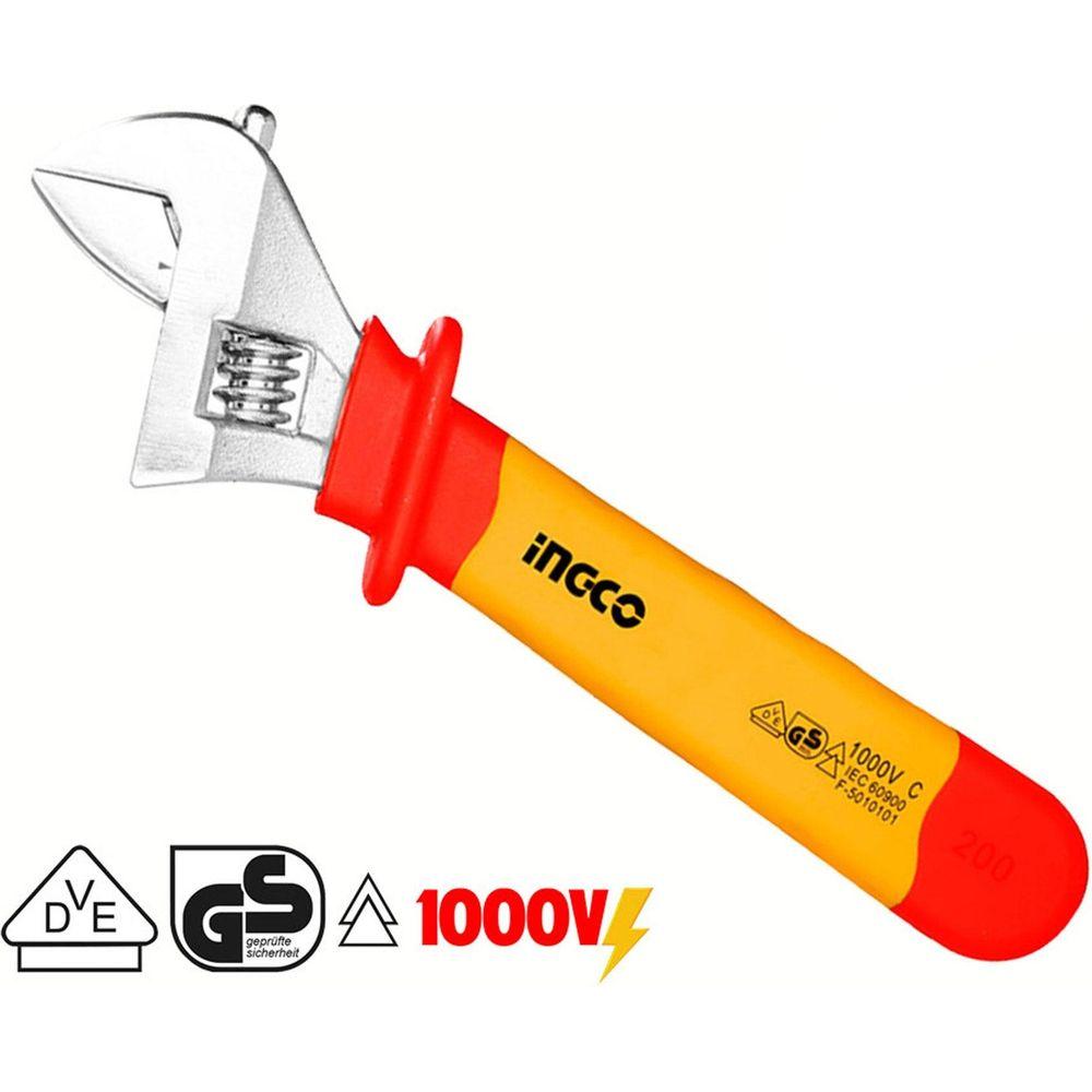BAHCO(バーコ) Adjustable Wrench Fully Insulated 1000V完全絶縁仕様