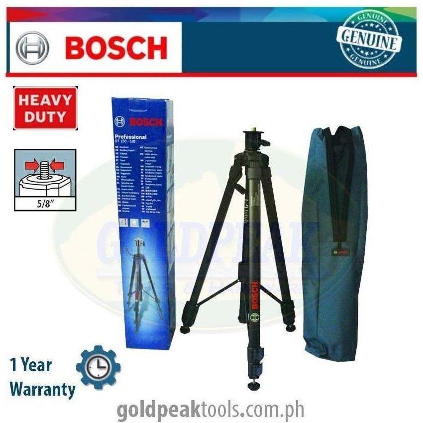 Bosch BT150 Building Tripod 5/8" - Goldpeak Tools PH Bosch Bosch BT150 Building Tripod 5/8" - Goldpeak Tools PH Bosch