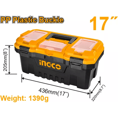 Ingco PBX1701 Plastic Tool Box 17" - KHM Megatools Corp.