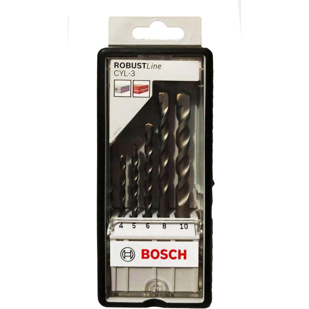 Bosch Silver Percussion Granite Drill Bit Set - Goldpeak Tools PH Bosch