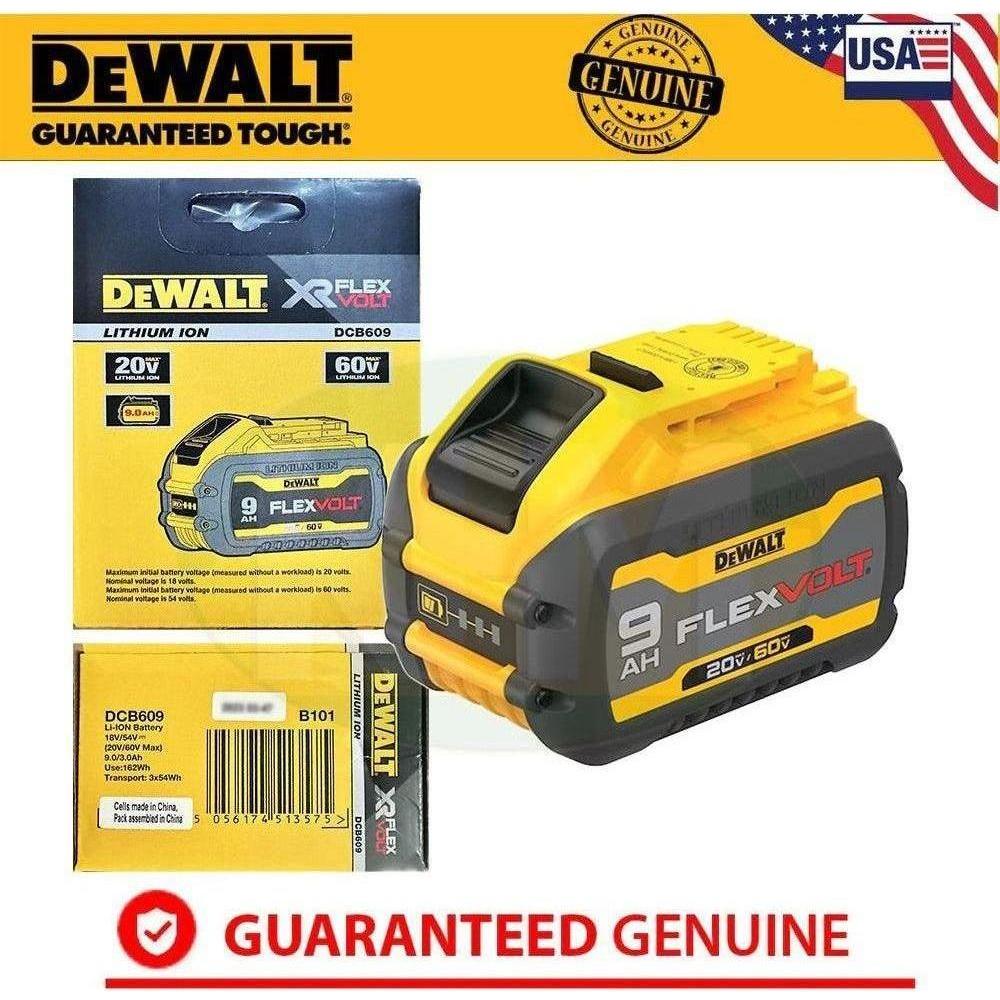 Dewalt DCB609 20V/60V Flexvolt Lithium Ion Battery (9.0Ah) - KHM Megatools Corp. Dewalt DCB609 20V/60V Flexvolt Lithium Ion Battery (9.0Ah) - KHM Megatools Corp.