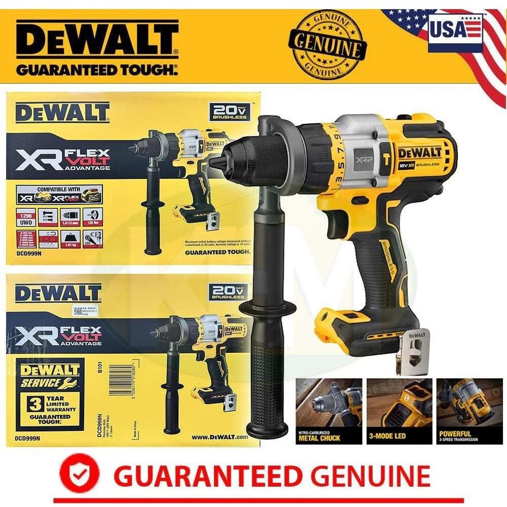 Dewalt DCD999N 20V/60V Flexvolt Cordless Hammer Drill 13mm (Bare) - KHM Megatools Corp. Dewalt DCD999N 20V/60V Flexvolt Cordless Hammer Drill 13mm (Bare) - KHM Megatools Corp.