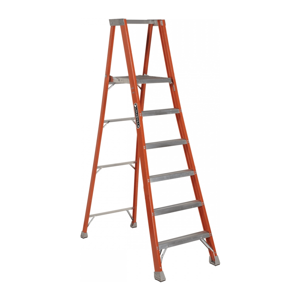 Louisville FP1500 Fiberglass Platform Type Step Ladder / A-Type Ladder (300 lbs) - KHM Megatools Corp. Louisville FP1500 Fiberglass Platform Type Step Ladder / A-Type Ladder (300 lbs) - KHM Megatools Corp.