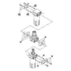 GAV G-FRL180 Air Filter - Reducer - Lubricator with Gauge - KHM Megatools Corp.