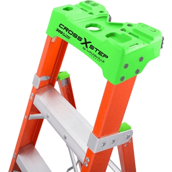 Louisville FXS1500 Fiberglass Single / A-Type Ladder "CROSS STEP" (300 lbs) - KHM Megatools Corp.