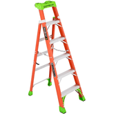 Louisville FXS1500 Fiberglass Single / A-Type Ladder "CROSS STEP" (300 lbs) - KHM Megatools Corp.
