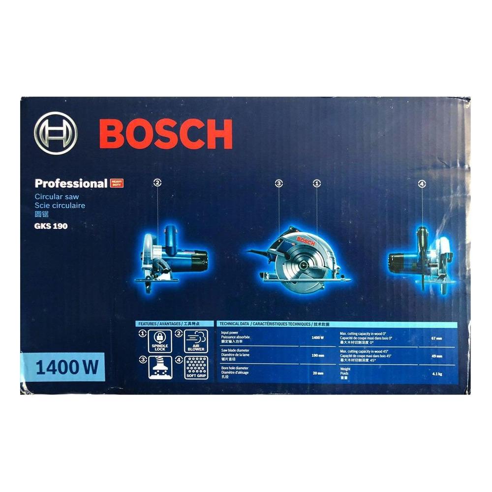 Bosch GKS 190 Circular Saw 7-1/4" - Goldpeak Tools PH Bosch