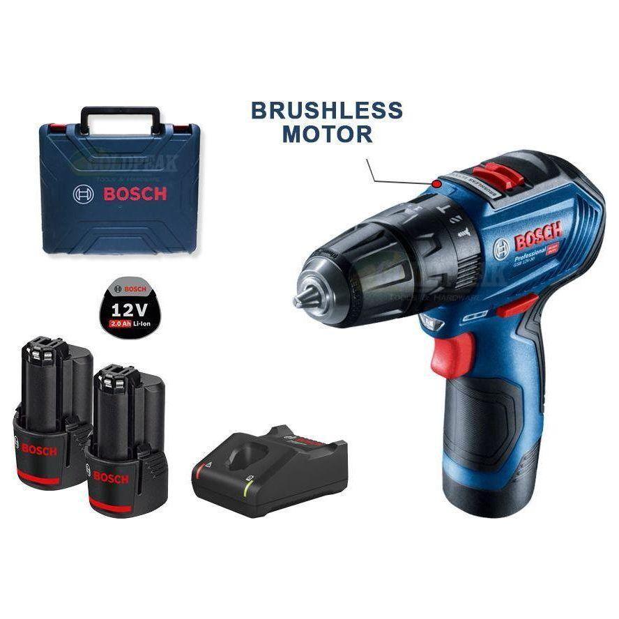Bosch GSB 12V-30 Cordless Brushless Impact Drill - Driver - Goldpeak Tools PH Bosch Bosch GSB 12V-30 Cordless Brushless Impact Drill - Driver - Goldpeak Tools PH Bosch