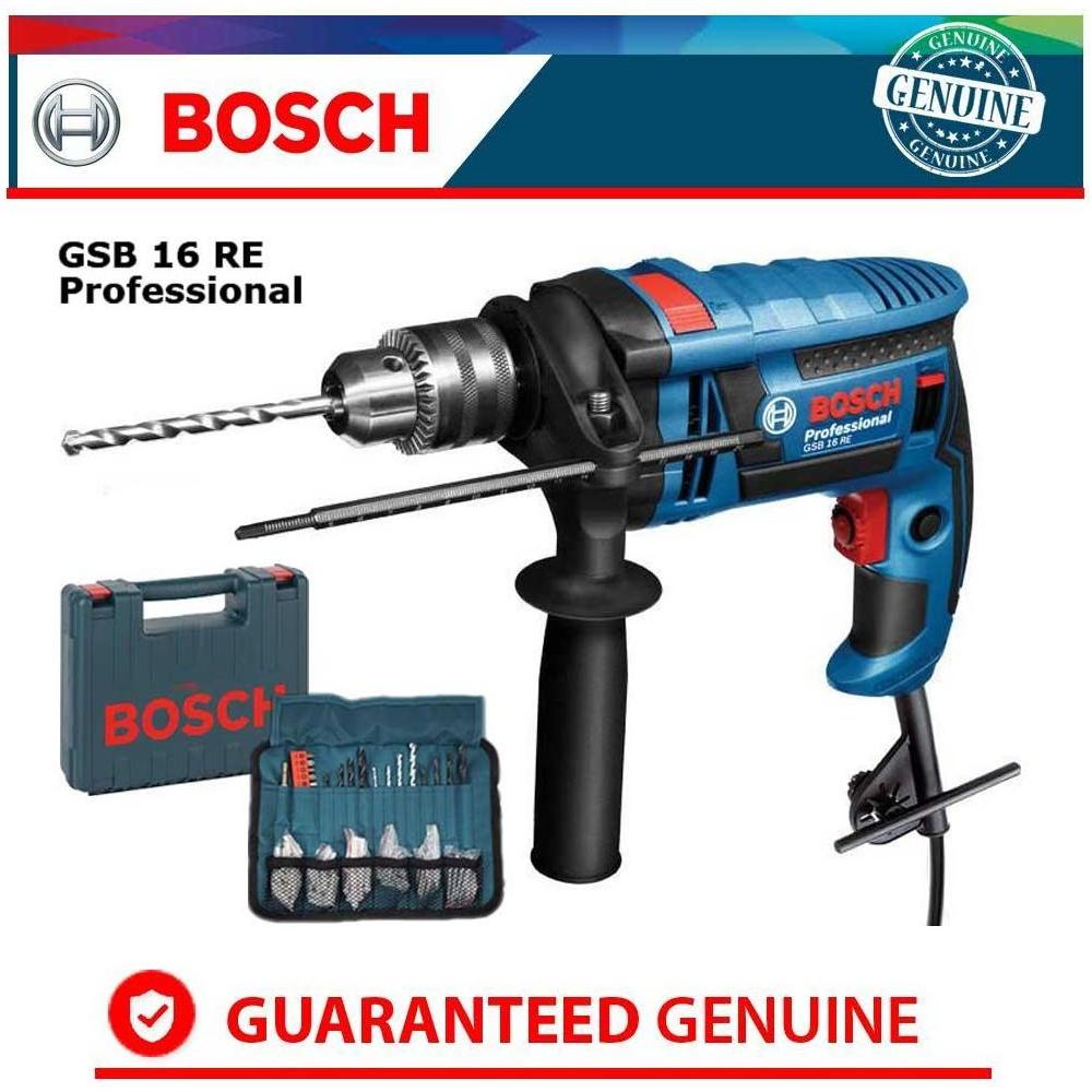 Bosch GSB 16 RE Impact Drill + 100 pcs Accessories - Goldpeak Tools PH Bosch