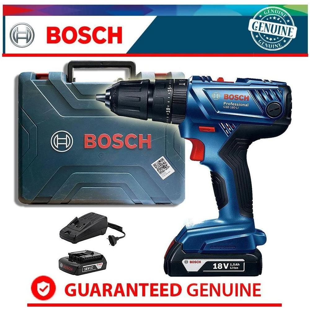 Bosch GSB 180-Li Cordless Hammer Drill 3/8" (10mm) 18V | Bosch by KHM Megatools Corp. Bosch GSB 180-Li Cordless Hammer Drill 3/8" (10mm) 18V | Bosch by KHM Megatools Corp.