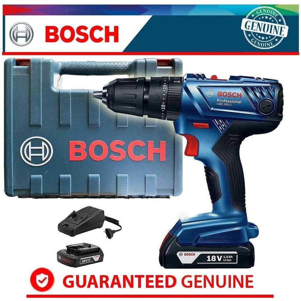 Bosch GSB 180-Li Cordless Hammer Drill 3/8" (10mm) 18V | Bosch by KHM Megatools Corp. Bosch GSB 180-Li Cordless Hammer Drill 3/8" (10mm) 18V | Bosch by KHM Megatools Corp.